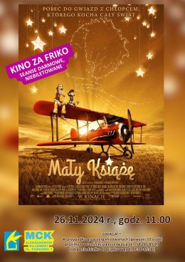 Mały Książę - Kino za friko! (seanse darmowe, niebiletowane)