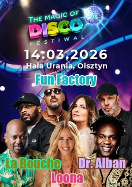 Olsztyn Wydarzenie Festiwal Loona, LaBouche, Jacek Stachursky, No Mercy, Fun Factory