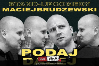 Olsztyn Wydarzenie Stand-up Maciej Brudzewski w nowym programie "Podaj dalej"